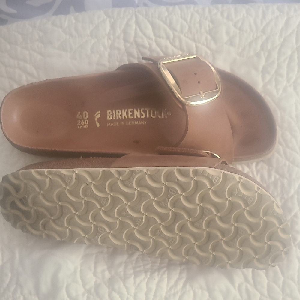 Birkenstock Brown Sandals with Contoured Footbed